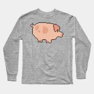 Pixel Art Extravaganza Pig Long Sleeve T-Shirt